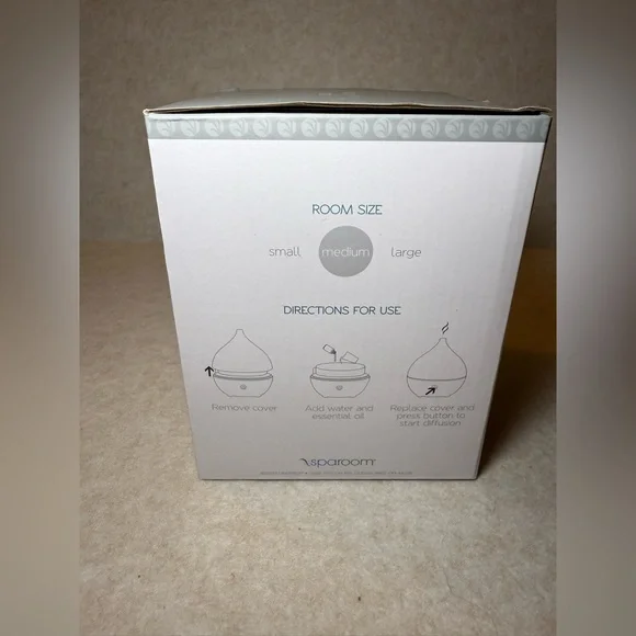 Sparoom Essential Oils Diffuser Faux Wood Design Medium Size Room NWT New Box - Picture 4 of 5